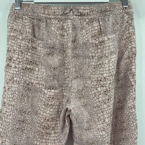 Anthropologie Orana Printed Joggers Pink Snakeskin Print Pants Women’s Size XS - Picture 6 of 9